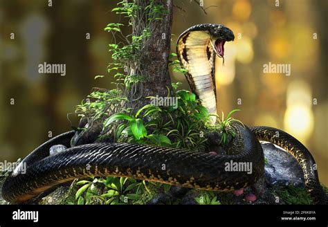 Tropical Rainforest King Cobra