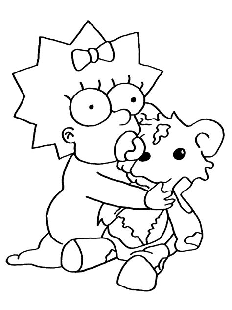 Simpson family coloring page from the simpsons category. The simpsons to print for free - The Simpsons Kids ...