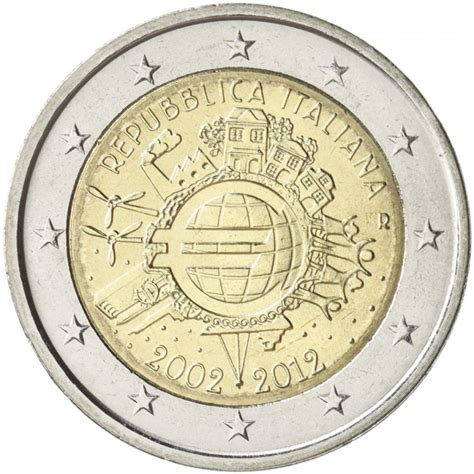 Piece De 2 Euros Rare 2002 Italie Communauté Mcms™ Nov 2023
