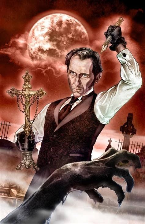 Van helsing to hunt the predatory villain when he targets harker's loved ones. Van Helsing (Peter Cushing) | Hammer Horror Artwork ...