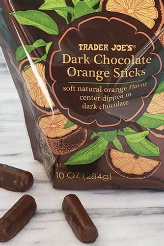 Trader Joes Dark Chocolate Orange Sticks