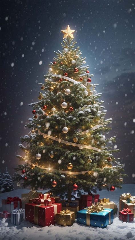 Christmas Tree Ts Iphone Wallpaper 4k Iphone Wallpapers