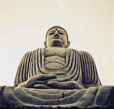 The Great Buddha Statue Sitting In The Meditation Pose At Bodhgaya In