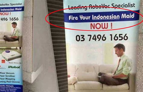 Indonesia maids, indonesian maids, indon maids, indonesian domestic helpers, indon helpers. Is This Vacuum Cleaner Ad "Offensive" To Indonesian Maids ...