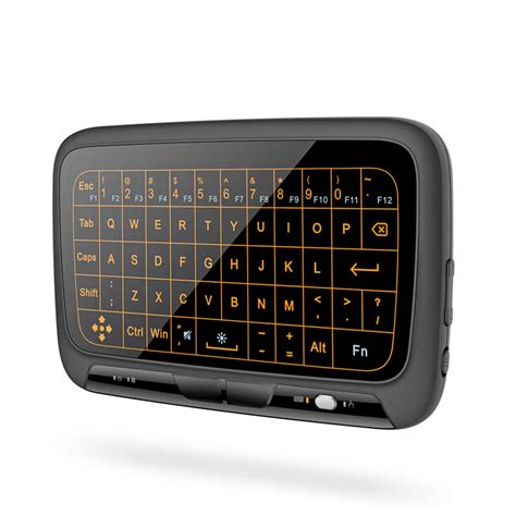 H18 Plus 2 4ghz Wireless Mini Keyboard Touchpad With Backlight Function Air Mouse Game Keyboards