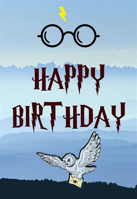 Harry Potter Birthday Cards — Printbirthdaycards Harry Potter