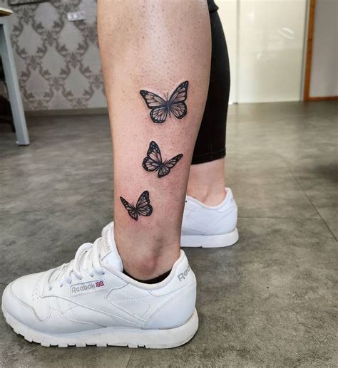 Butterfly Tattoo On Back Of Leg Fineartphotographyideasstilllife