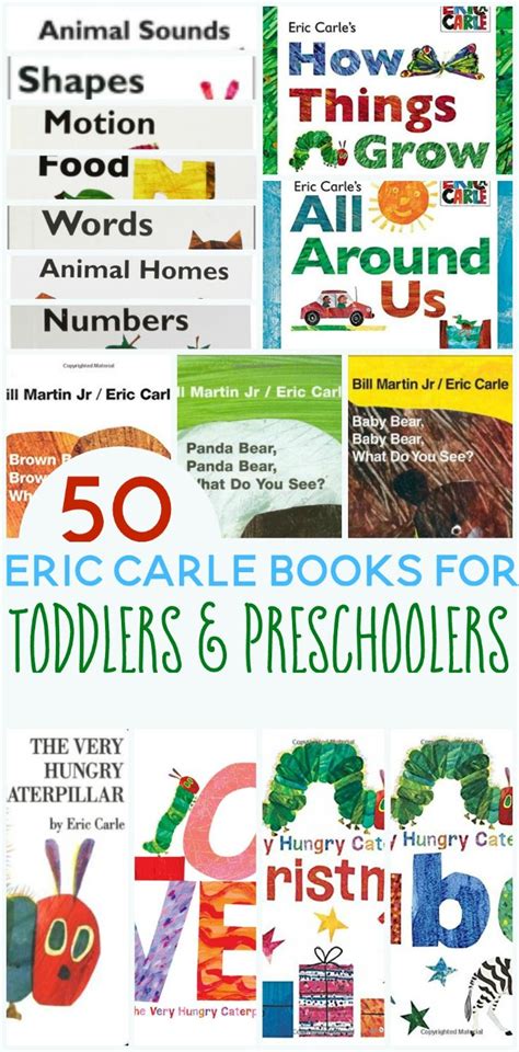 The Ultimate List Of Eric Carle Books For Toddlers And Preschoolers