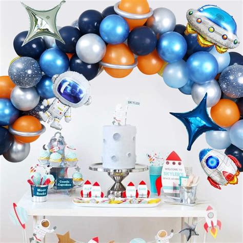 Outer Space Party Balloons Kit 100pcs Space Party Supplies