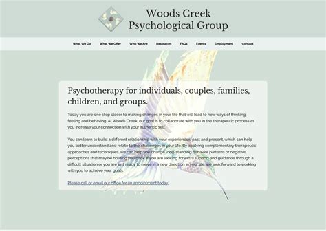 Woods Creek Psychological Group Webdancers