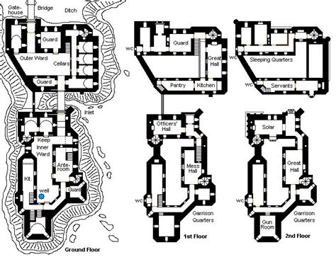 106 Best Castle Floorplans Images On Pinterest Medieval Castle