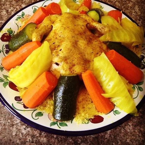 Simplified Traditional Moroccan Couscous With Vegetables Whole Roasted