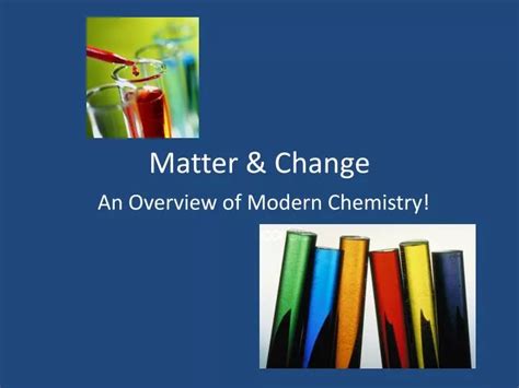 Ppt Matter And Change Powerpoint Presentation Free Download Id1920392