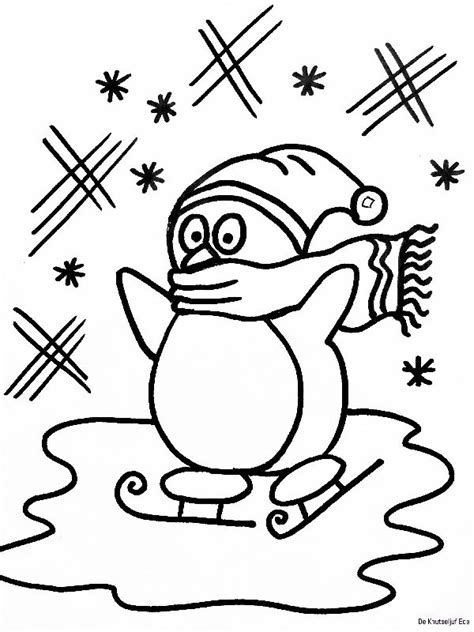 Kleurplaten winter Kleurplaten, Winter knutselen, Winter