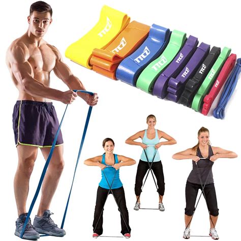 Fitness Resistance Bands 208m Latex Expander Cross Fit Loop Pilates