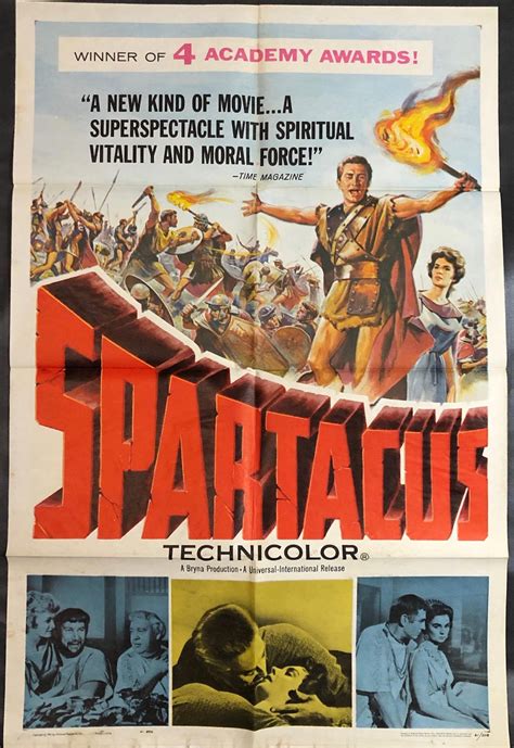 Spartacus Original Movie Poster Par Stanley Kubrick Director