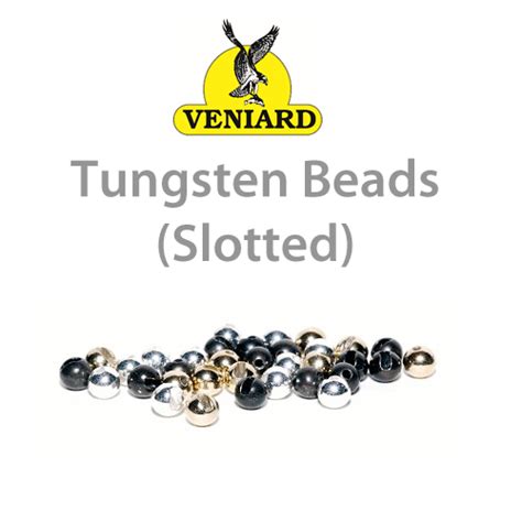 Veniard Gold Slotted Tungsten Beads Fly Fishing World