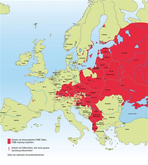 Die meisten erkrankungen per 100.000 einwohner gab es 2018 mehr information über fsme in europa finden sie auf den seiten der european centre for disease. Fsme Risikogebiete Europa Karte | My blog