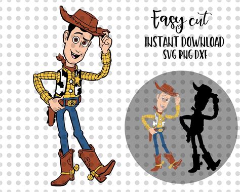 Sheriff Woody SVG For Cricut And Silhouette Cutting Machines, Toy Story