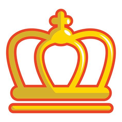 King Crown Icon Cartoon Style Vector Art At Vecteezy