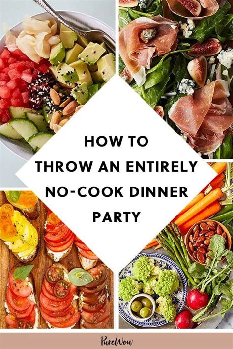 The last thing you want to be doing at your dinner party is slaving away in the kitchen. How to Throw an Entirely No-Cook Dinner Party, from Drinks ...