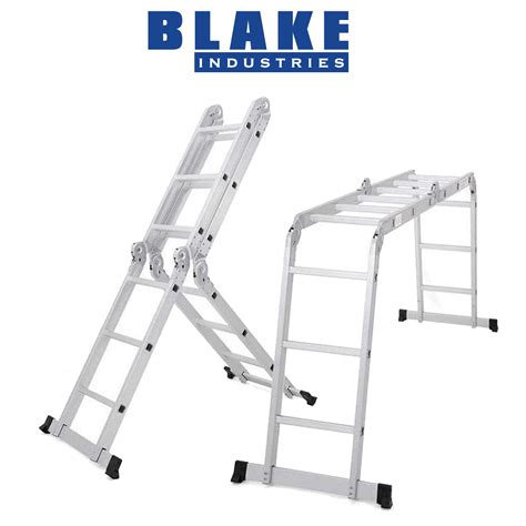 36m 47m 58m Aluminium Folding Ladder Step Extension Multi Purpose
