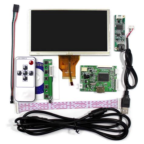 Hdmi Lcd Controller Board 65 800x480 At65tn14 Lcd With Touch Panel