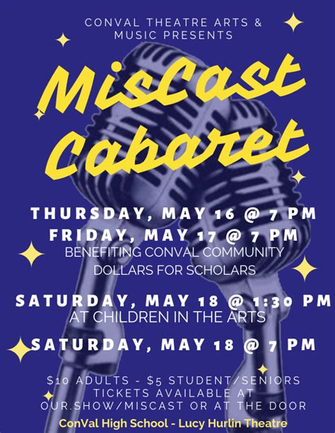 Conval Presents “miscast Cabaret” Conval Regional High School