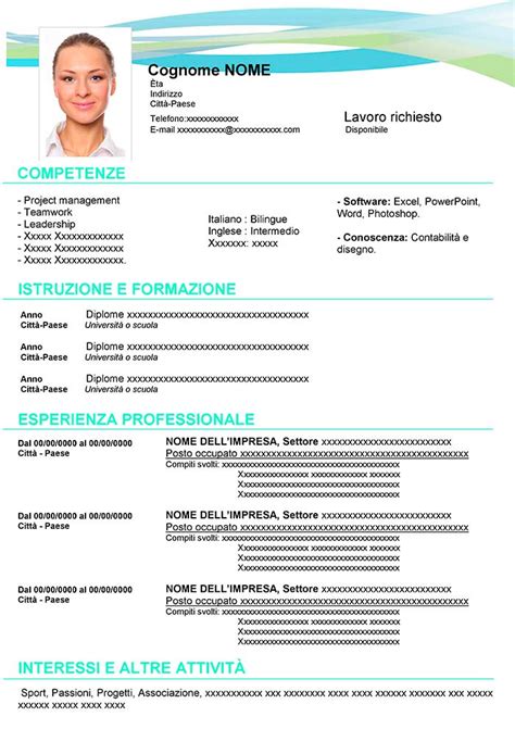 Modelli ed esempi di curriculum vitae europeo da compilare. MODELLI DI CURRICULUM DA SCARICARE - Bigwhitecloudrecs