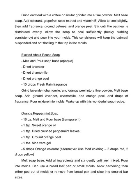 The soap bars made with lye are usually very hard and dry. Detergent Soap Making Formula Pdf - poolgreat