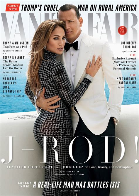 Jennifer Lopez And Alex Rodriguez Cover The December 2017 Issue Of
