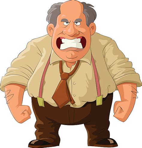 Grumpy Old Man Clip Art Vector Images And Illustrations