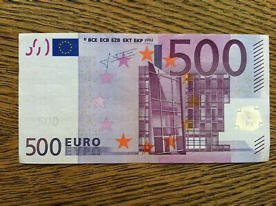 Die europäische zentralbank plant, ab dem ende des jahres. 500 Euro-Schein-X04 / Echt / Sammlerstück / Banknote Offizieles Zahlungsmittel | eBay