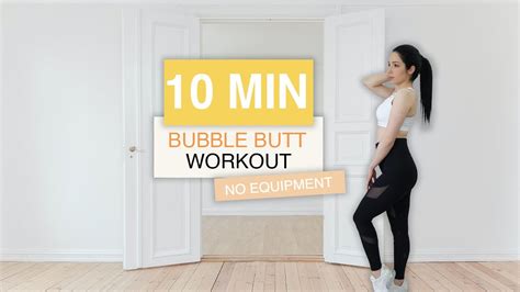10 Min Quarantine Bubble Butt Workout No Equipment No Jumps Monika Timar Youtube