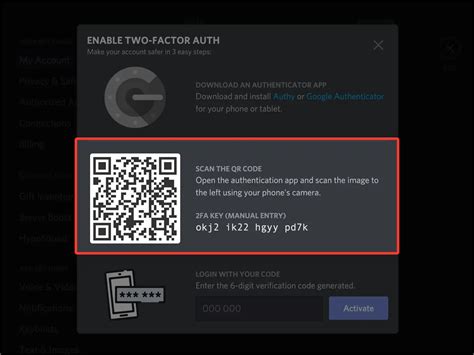 How To Enable Two Factor Authentication 2fa For Short For Discord