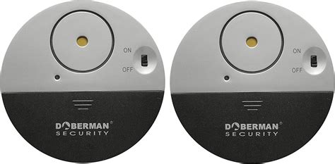 Doberman Security Ultra Slim Window Alarm 2 Pack With Loud