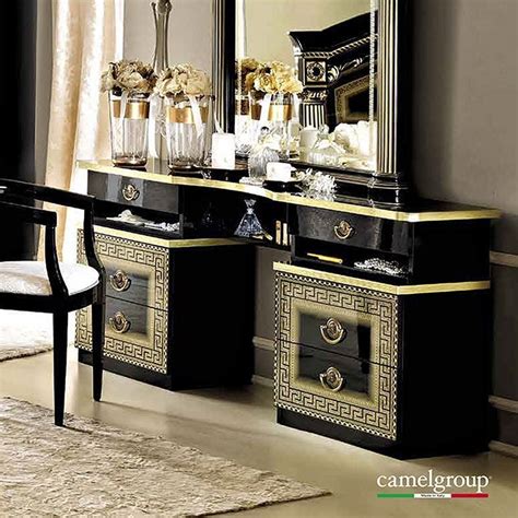 Maybe you would like to learn more about one of these? Aida Panel Bedroom Set (Black and Gold) by ESF Furniture | FurniturePick