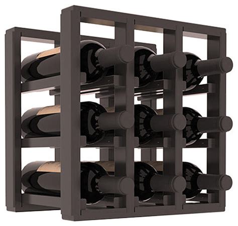 pine  bottle countertop wine rack contemporary wine