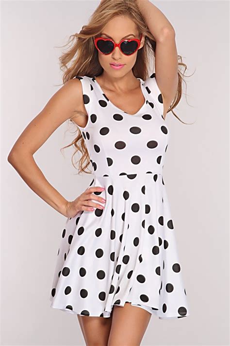 white black polka dot dress fashion dresses black polka dot dress polka dots