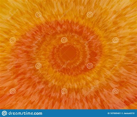 Abstract Orange Swirling Tie Dye Background Stock Illustration