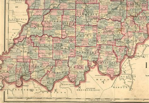 1880 Maps Of Warrick County