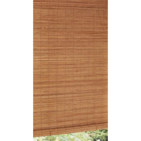 Style Selections 72 In Light Filtering Corded Bamboo Roller Shade At