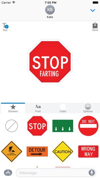 Road Signs Myose Make Your Own Sticker Emoji By Little Phone Llc