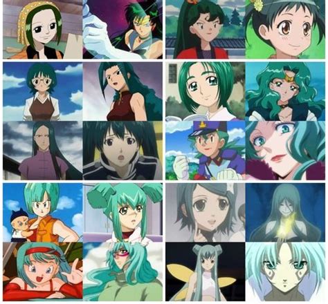 Greenturquoise Haired Anime Characters Anime Anime