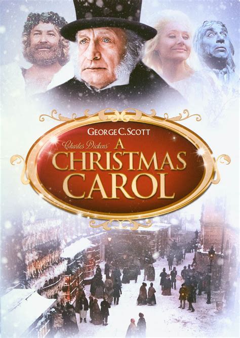 A Christmas Carol George C Scott White Cover On Dvd Movie