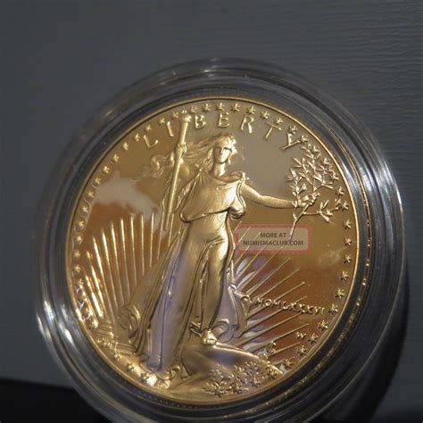 1986 W American Eagle Liberty 50 Us 1oz Proof Gold Coin Wcoa
