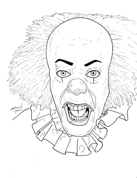 Clown Coloring Pages For Adults At Free Printable