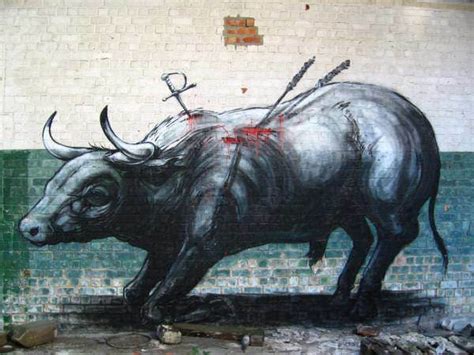 Graffiti Artist Roa Reminds Man Of His Cruelty Toward Animals In This
