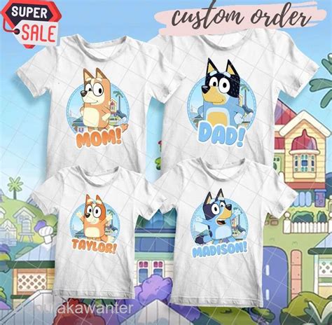 Three T Shirts With Cartoon Characters On Them In Front Of A