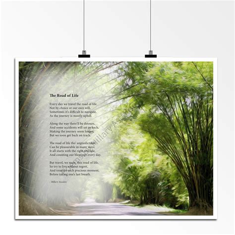 Inspirational Christian Poem The Road Of Life Church Office Home Décor